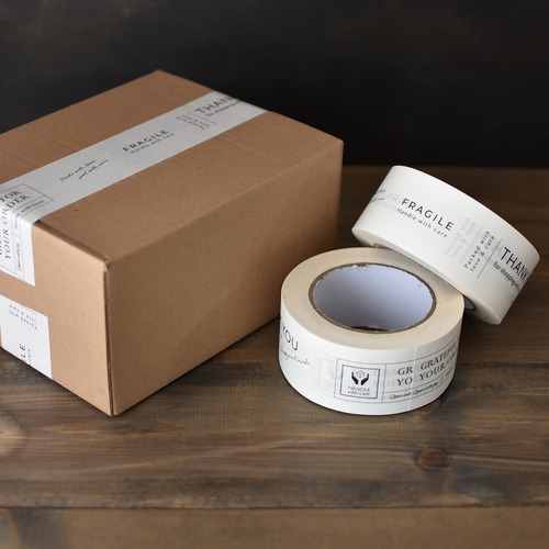 白クラフトテープ 50mm幅×50M巻 1巻入 梱包用