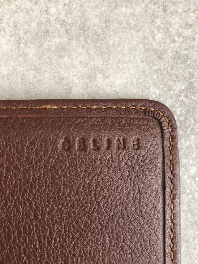 CELINE セリーヌ パリマカダム 財布 インディゴ ブラゾン キャンバス レザー 長財布 vintage ヴィンテージ オールド r2d33g