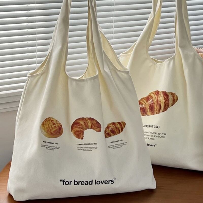 for bread lovers キャンバストートバッグ