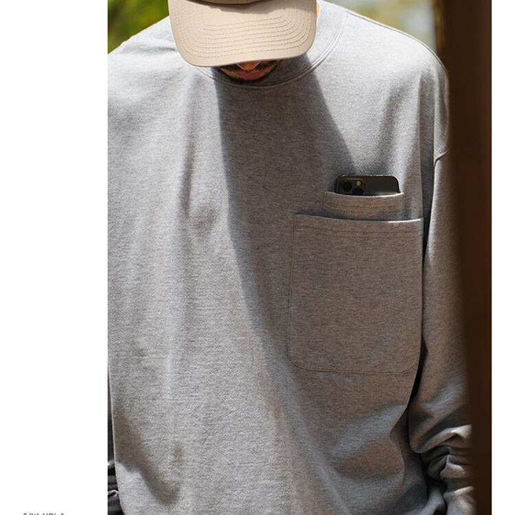 ★DOUBLE POCKET SIMPLE BASIC T-SHIRT　　　23254