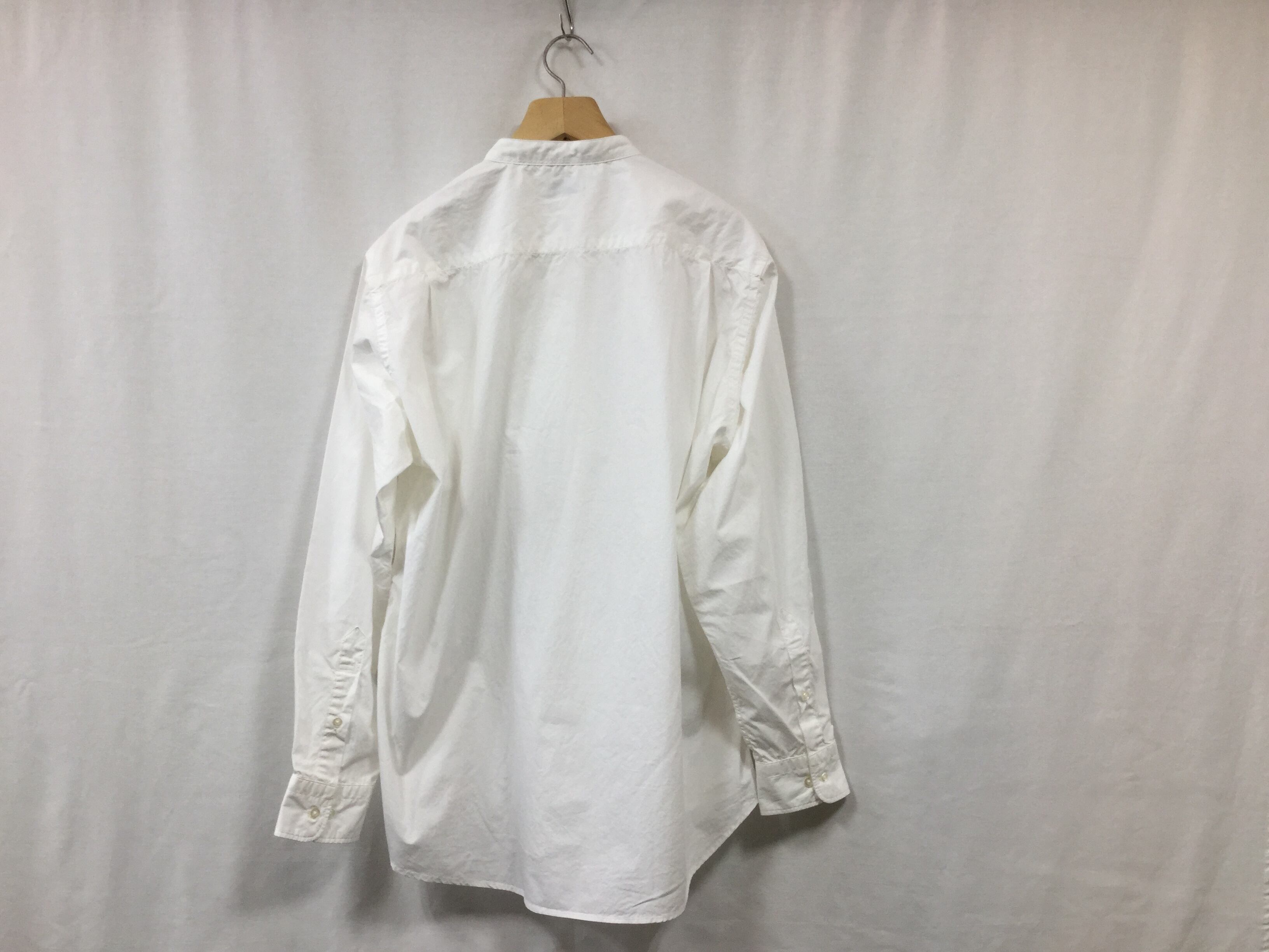 CIOTA “ スビンコットンタイプライターバンドカラーシャツ” WHITE | Lapel online store powered by BASE
