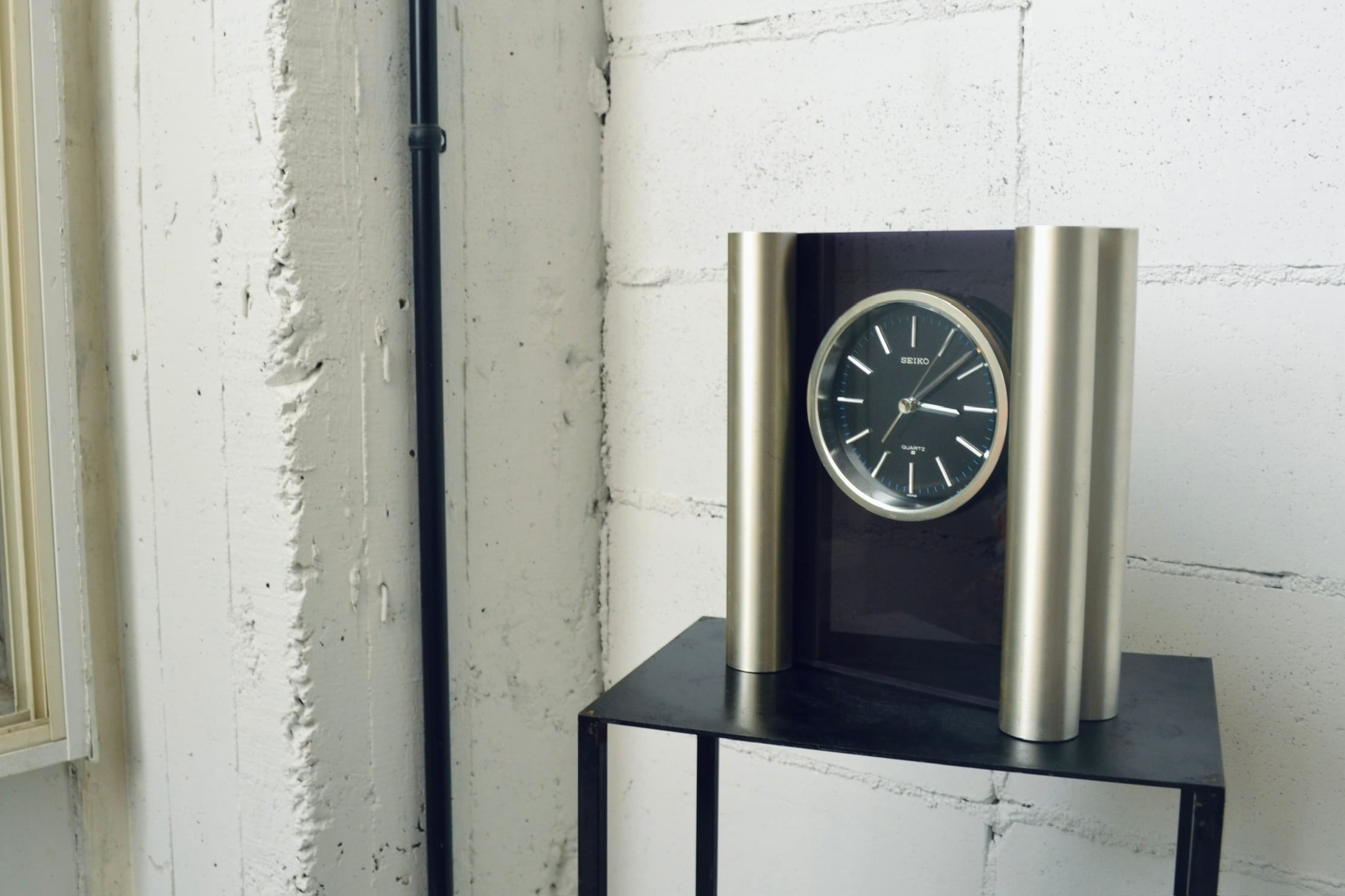 00'S オールドMUJI ミニマリズム アルミクロック | Dill Pickle Club