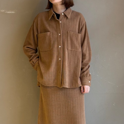 【 PASSIONE 】モールジャガードシャツ