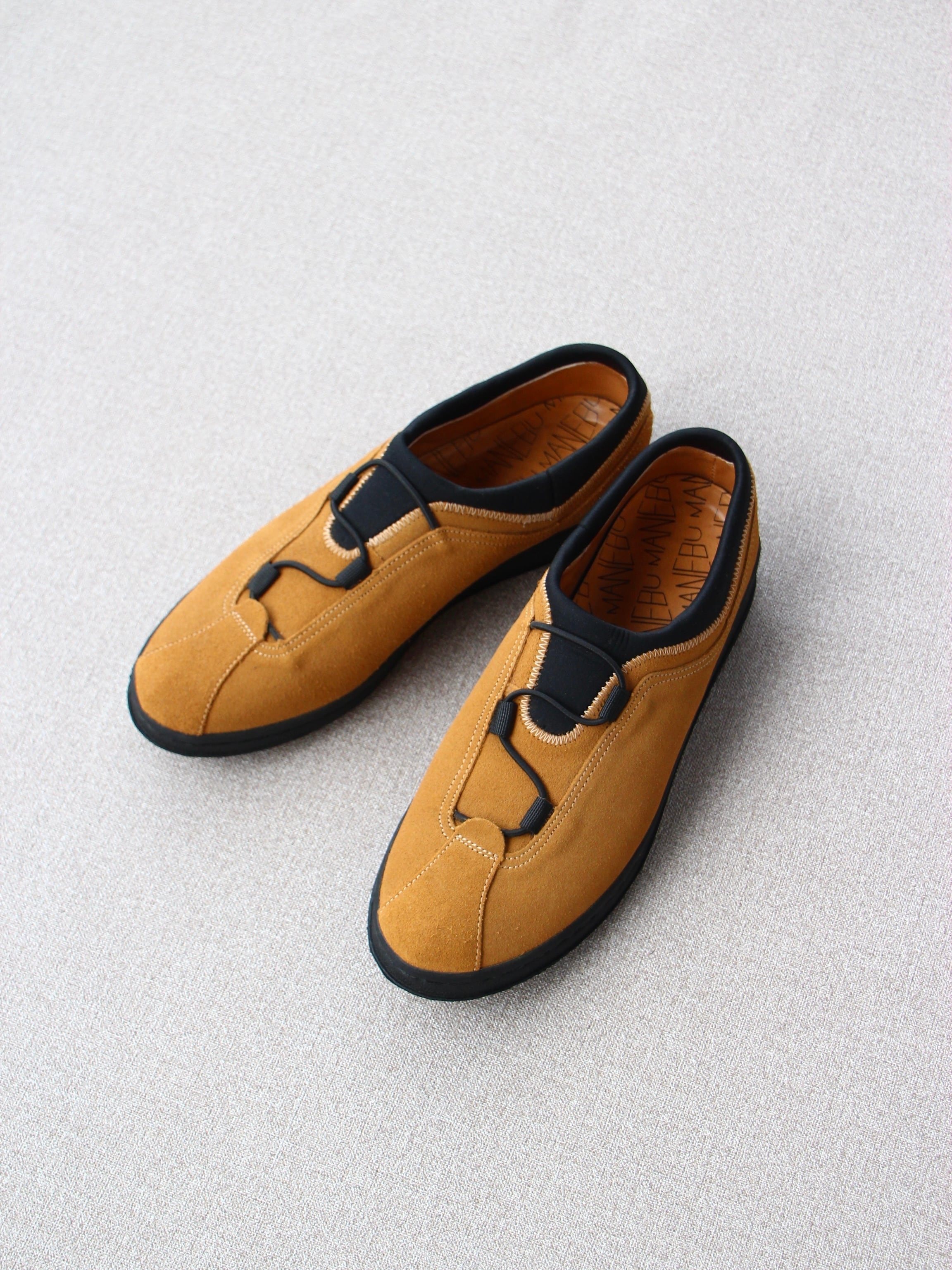 CAL O LINE × MANEBU コラボ　ベルクロモンク　スウェード　43 MANEBU【OVEN SUEDE Camel】 | LARGE LAB TOWN