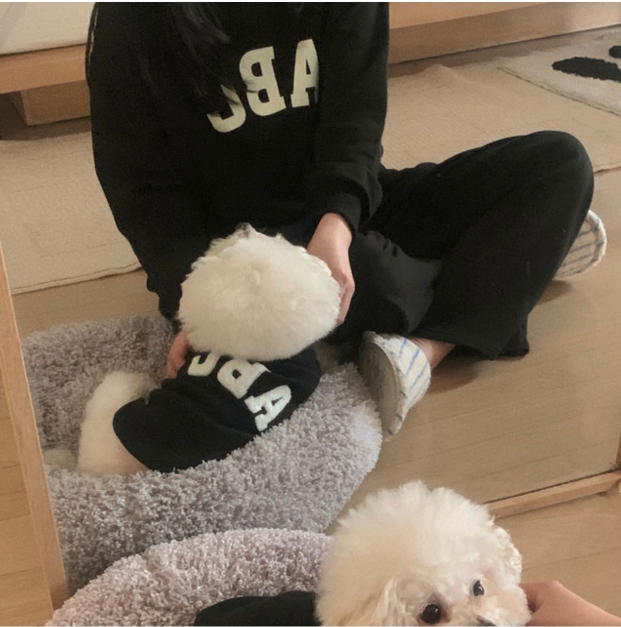 即納【HONEY DOG】ABC Tシャツ(black)