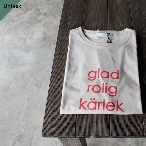 amne 「U.T.D」 Print Tee　（Sand）