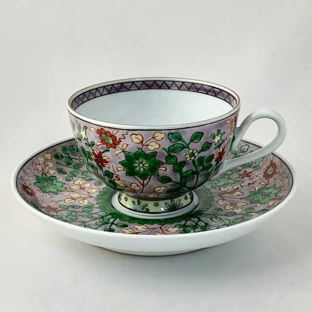 赤絵ミナイ手（№2）平碗皿