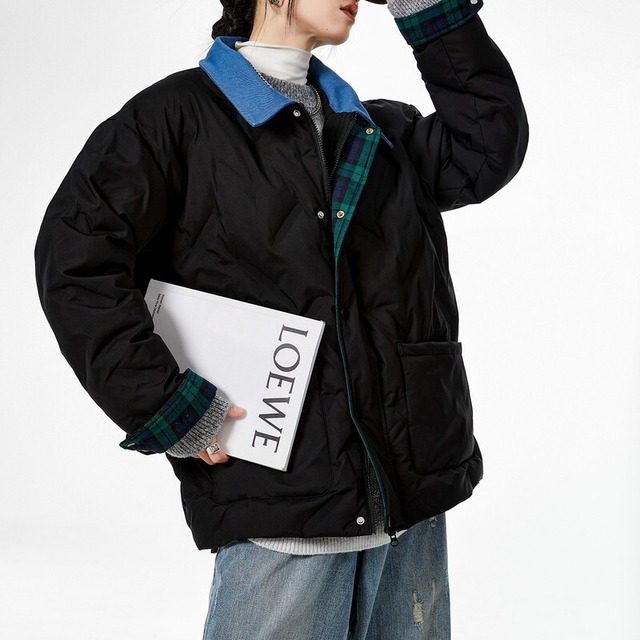 quilted collared jacket 10865