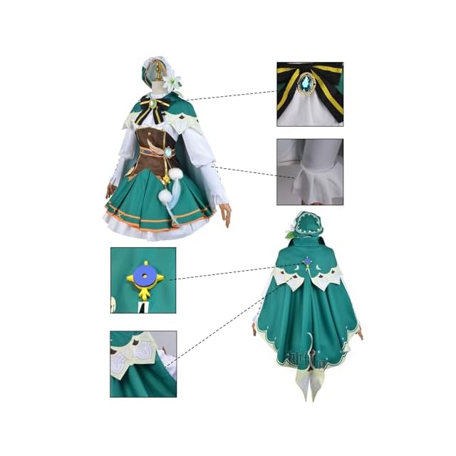 神併良品] ウェンティ コスプレ ウィッグ付き 吟遊詩人 原神 コスプレ