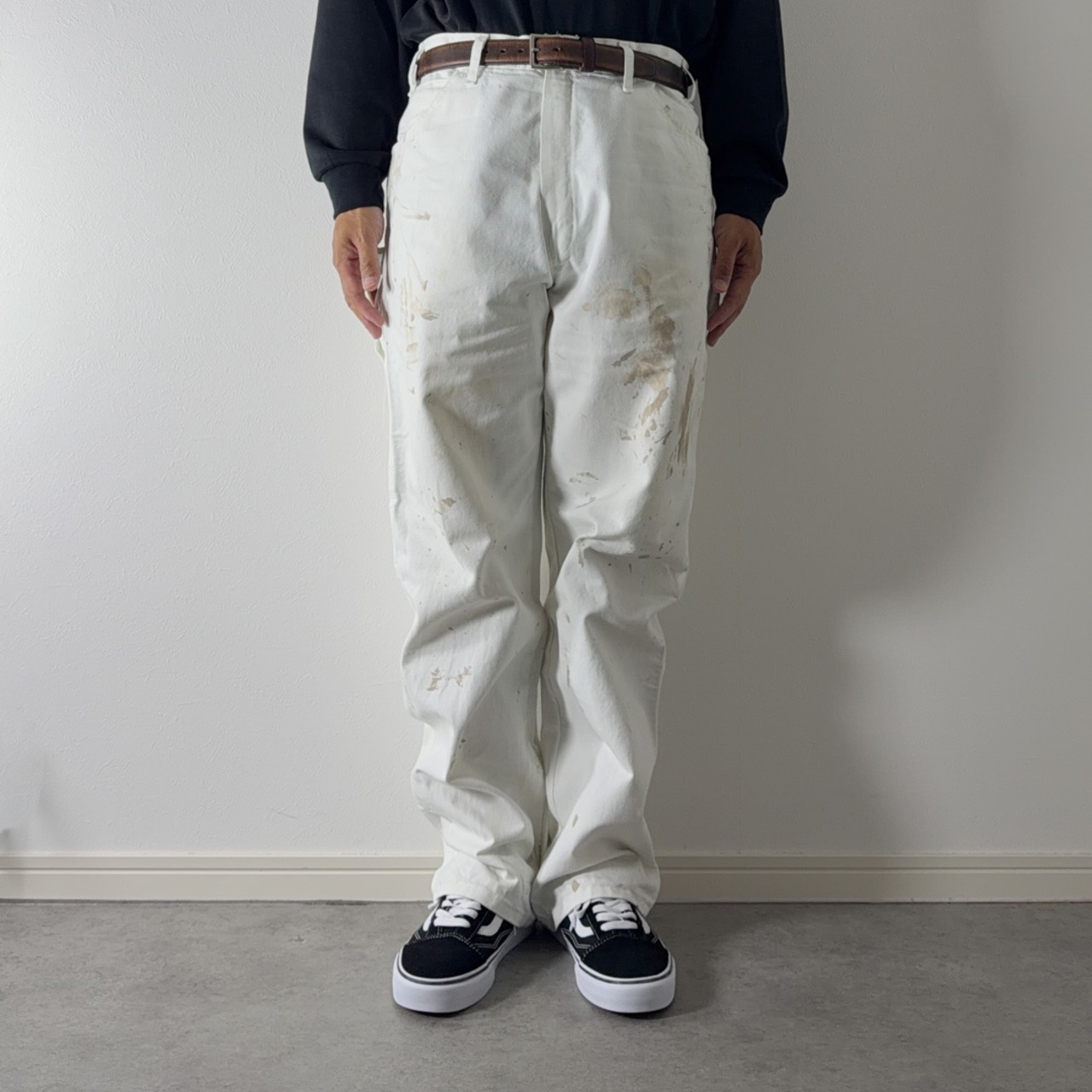 Dickies Distressed Painter Pants White [W34L30相当] 古着 - 13