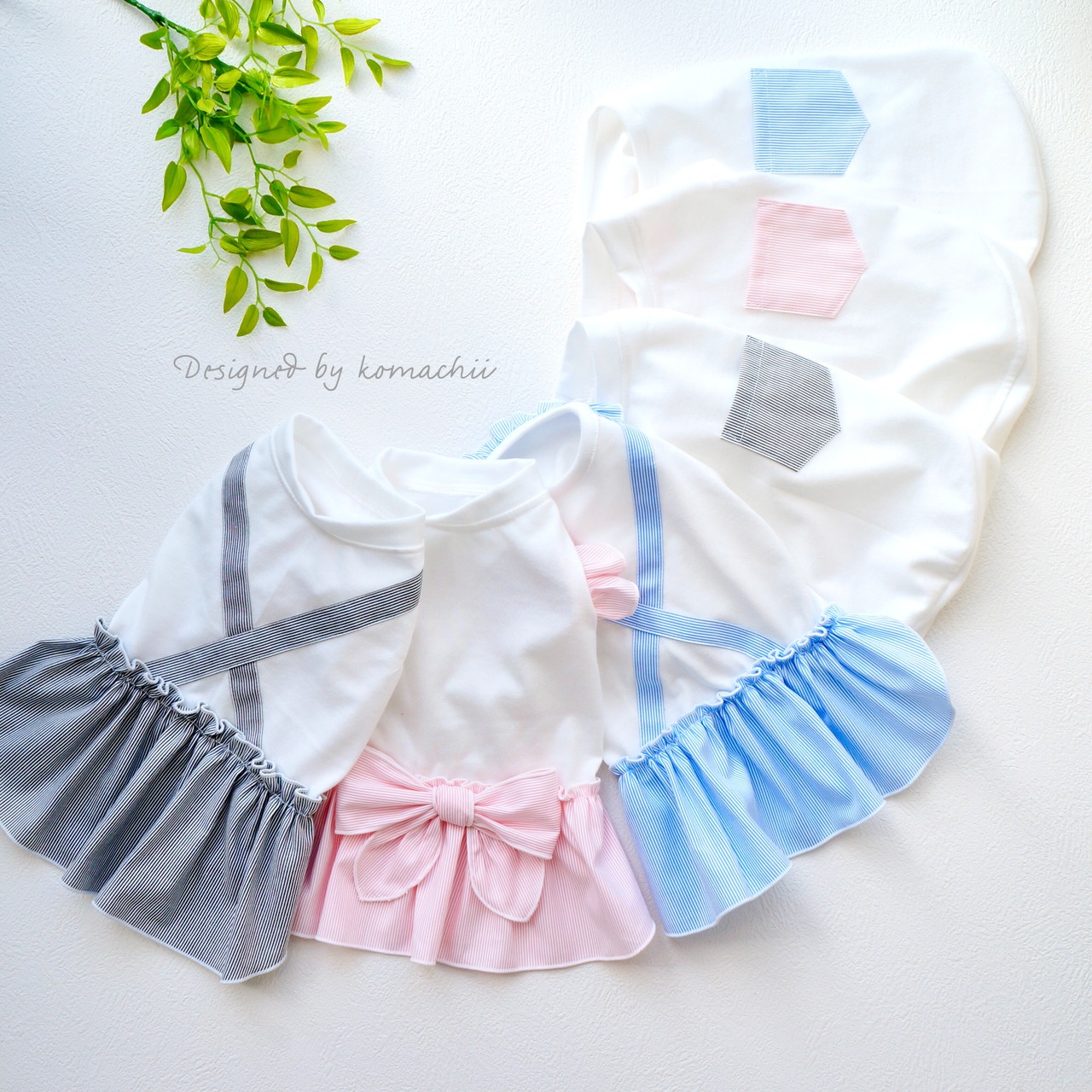 (E)ネクタイリボン付きタンクトップ