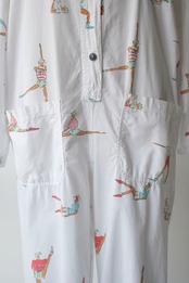 1980's Vintage gymnastics print coverall