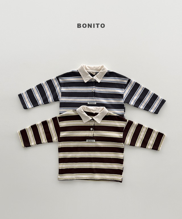 stripe kara tee【BONITO】※9月中旬発送予定