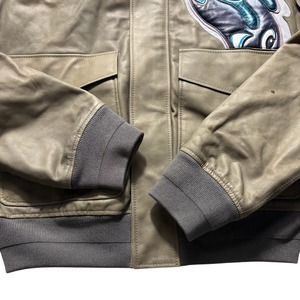 2021 fall DIOR × Kenny Scharf A-2 type leather blouson