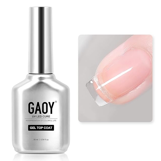GAOY ジェルネイル トップコート ノンワイプタイプ 拭き取り不要