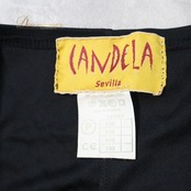 フラメンコ 衣装 CANDELA ドレス ワンピース ブラック系 黒 無地 レッスン 練習 ダンス パーティ 発表会 ノースリーブ 伸縮 ストレッチ ダンス衣装 ステージ衣装 舞台衣装