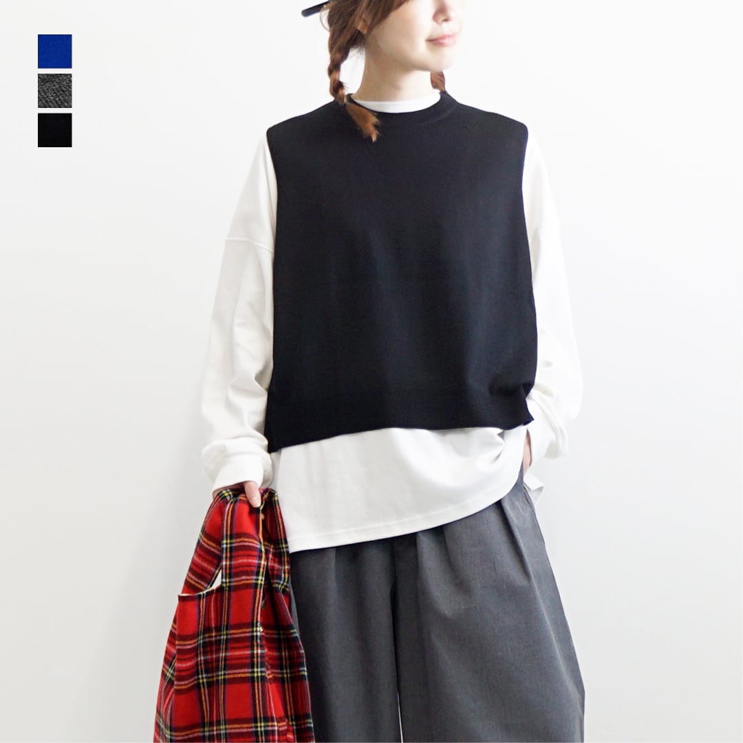 MidiUmi ミディウミ side ribbon vest サイドリボンベスト (3-729297)