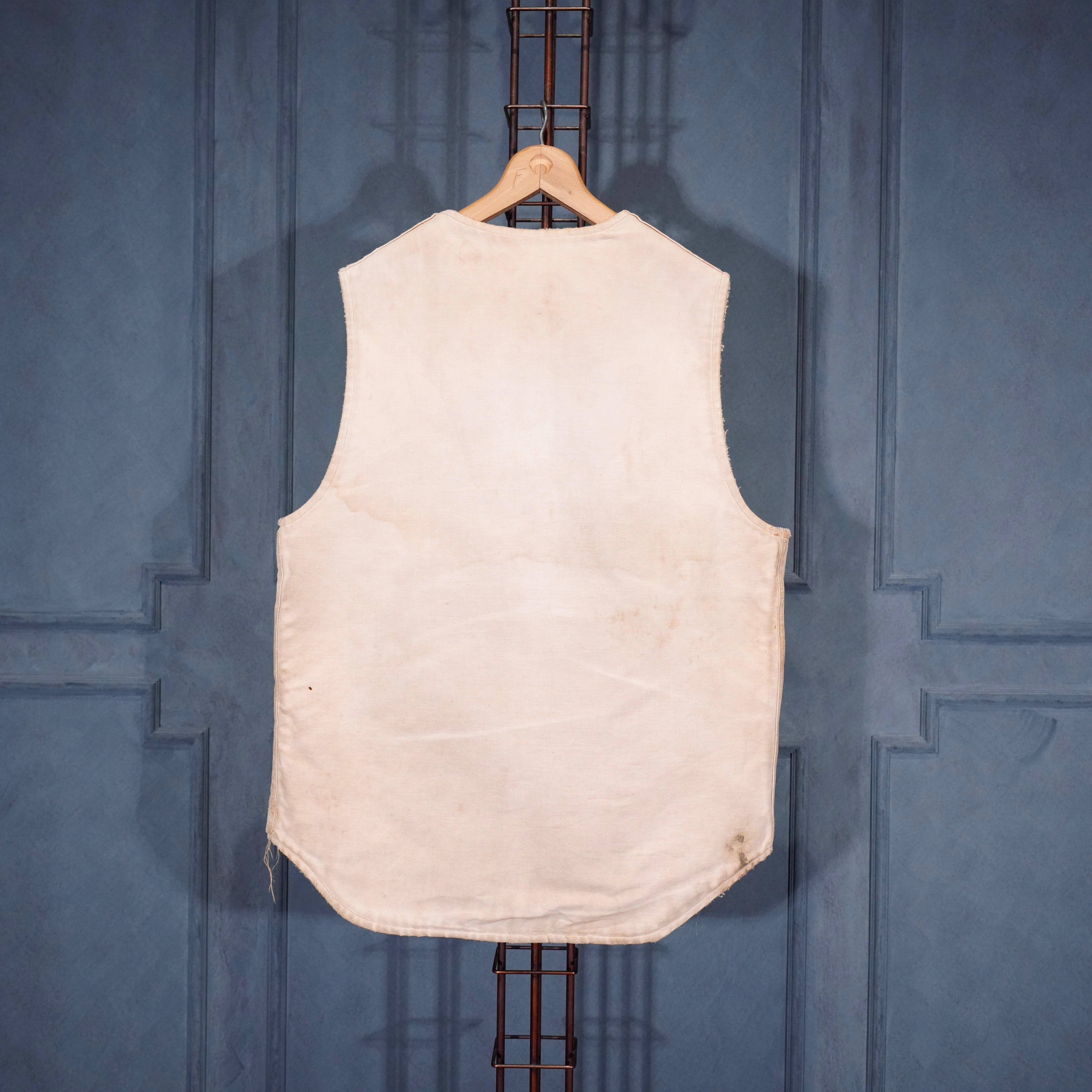 80's USA VINTAGE Carhartt BORO FADED DESIGN ZIP UP DUCK VEST/80