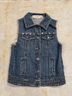 studeds denim vest