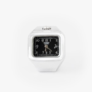 HIDAKA 26AW E/W RING WATCH (SILVER/BLACK)