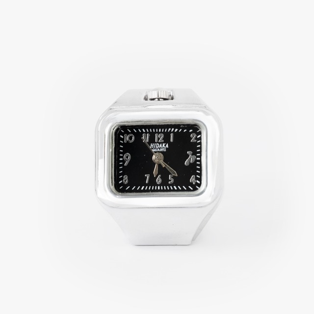 HIDAKA 26AW E/W RING WATCH (SILVER/BLACK)