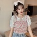 ✞ スリーブ白シャツブラウスきれいめ☆プルオーバー ラウンドネック ホワイト 大人ガーリー スウィート キュート カジュアル ✞ゴスロリ SM ミリ 甘ロリ クラロリ 和ロリ エレガント 黒ロリ 姫ロリ 華ロリ BB-BB6409152