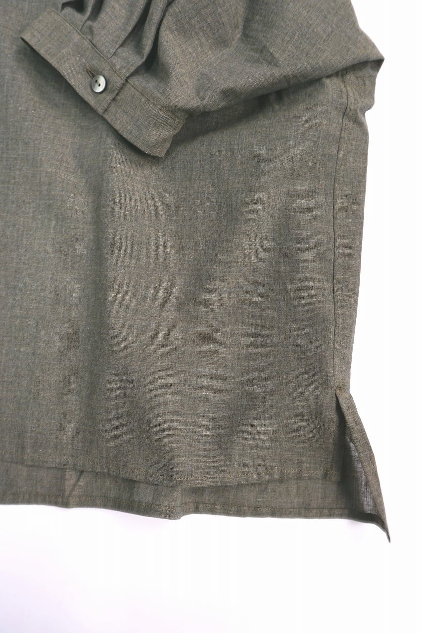 OG Co. Li. Chambray Open Collar Shirt