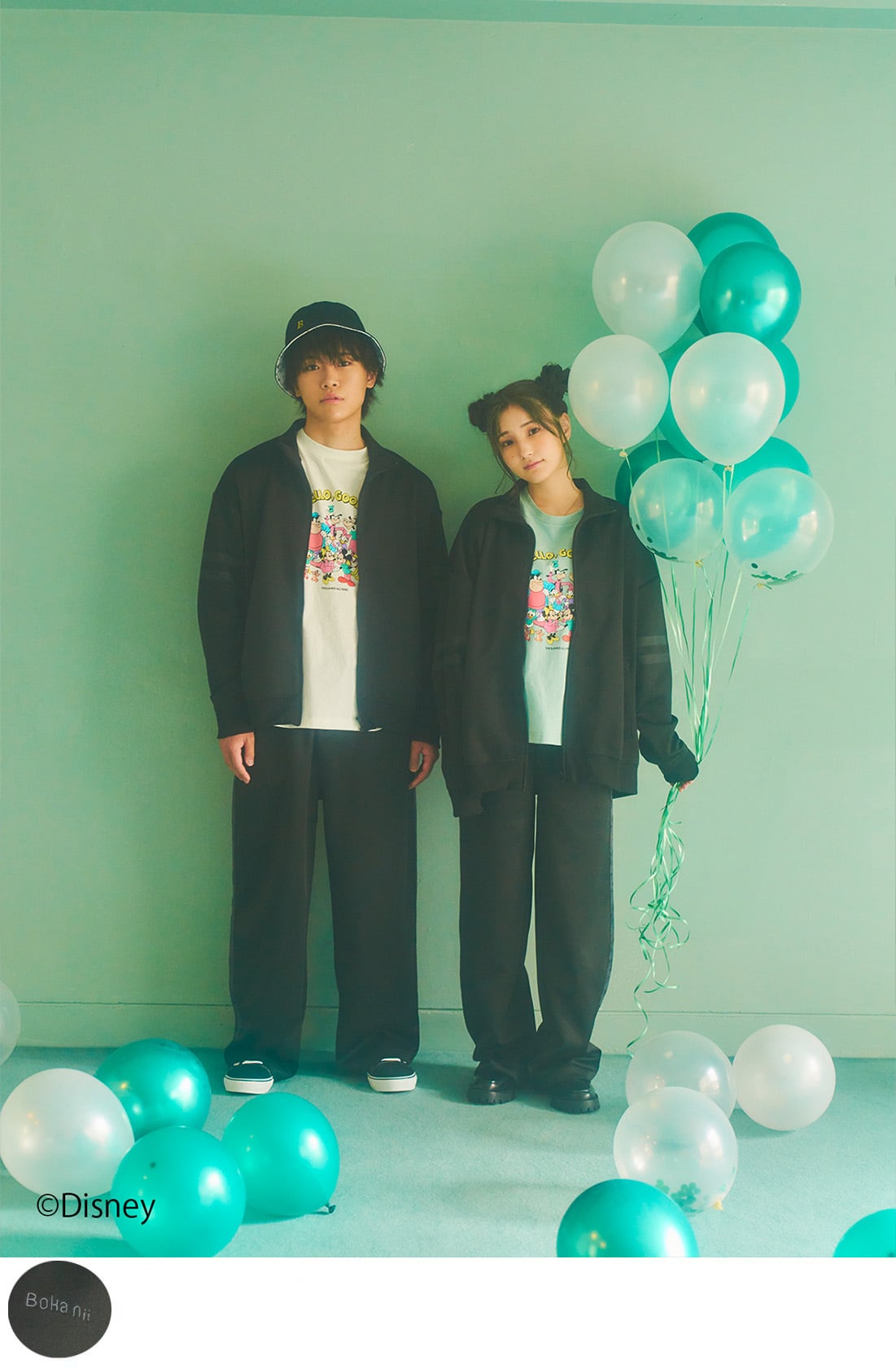 Disney バックプリントビッグトラックジャケット Boka Nii ボカニー Disney バックプリントビッグトラックジャケット Boka Nii ボカニー