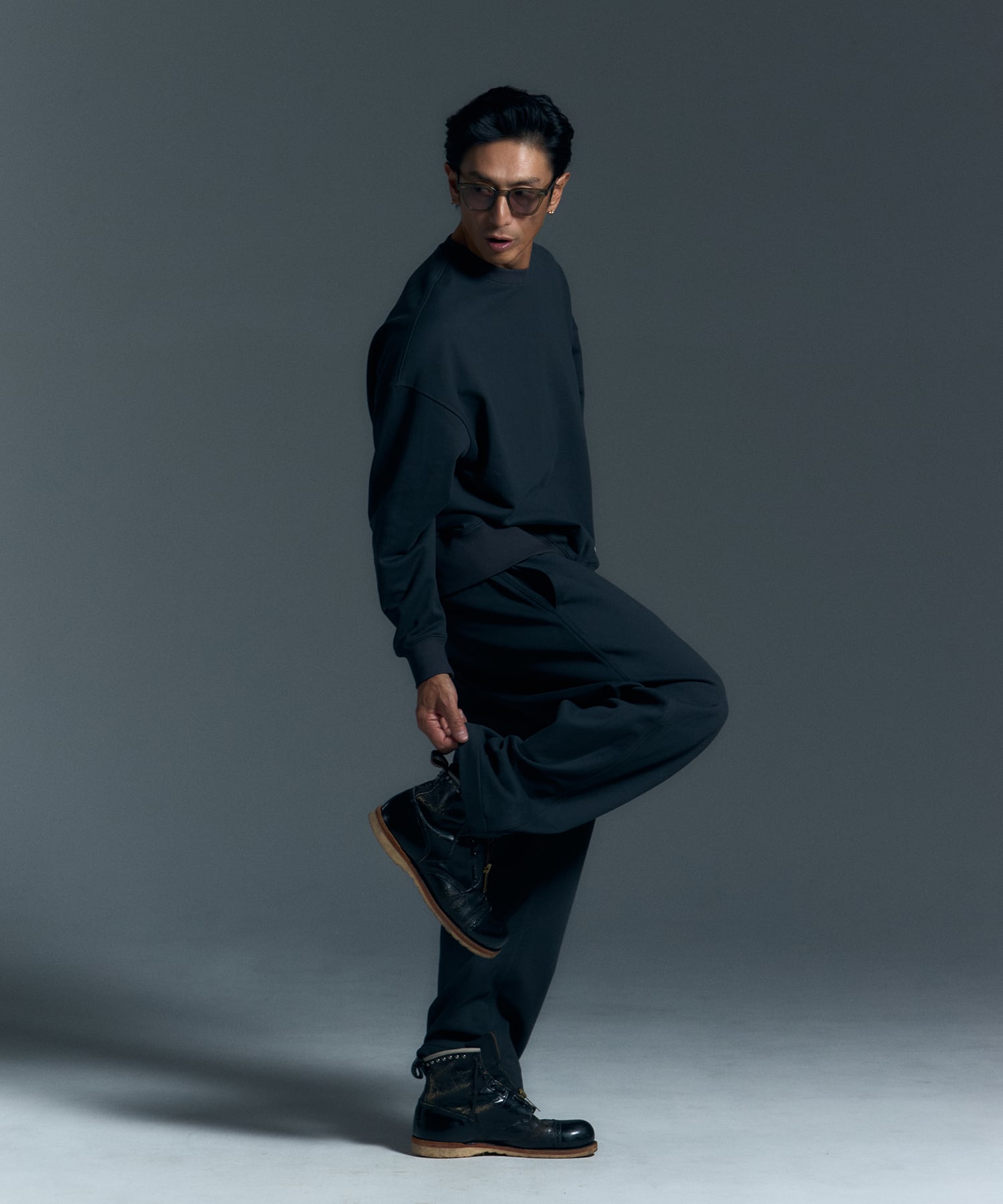 WIDE SWEAT PANTS［HSP001］ | HAPPY SAUCE