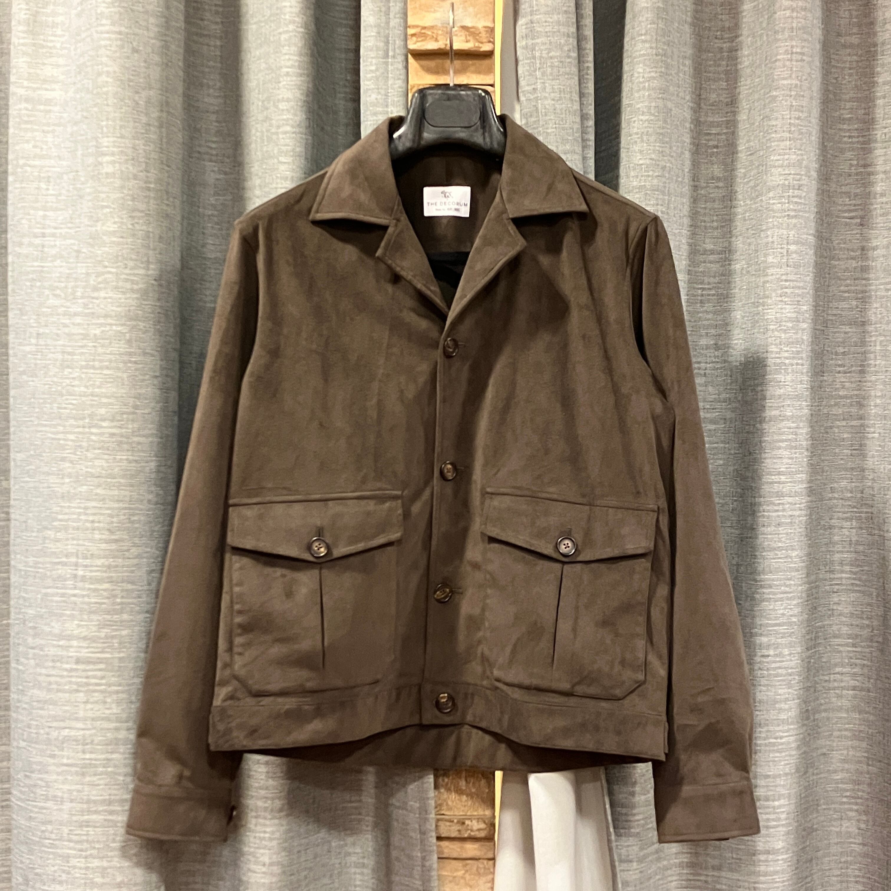 dium. スウェードジャケット　Fake Suede Jacket THE DECORUM FAKE SUEDE JACKET《40》 | safarionline
