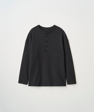 Juha  -INTERROCK HENLEY L/S- / 1024602-1 / ユハ インターロックヘンリー　ロングスリーブ
