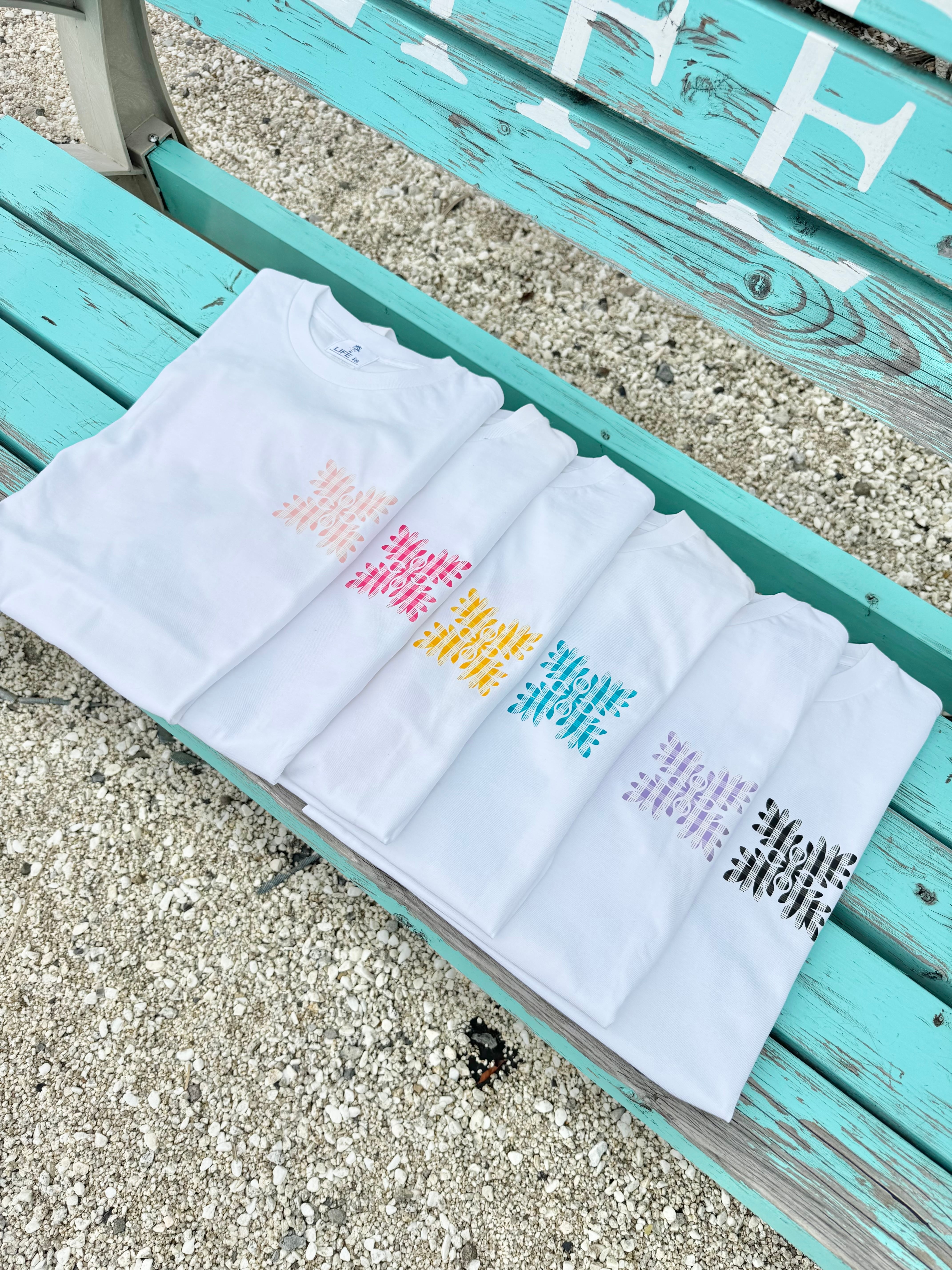 【mapuaコラボ】パラカチェック ラウアエTシャツ ¥6,990×tax