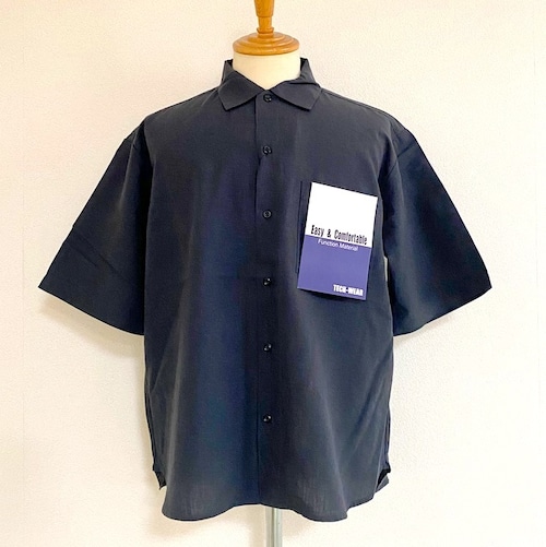 Tech-Linen Regular S/S Shirts　Navy