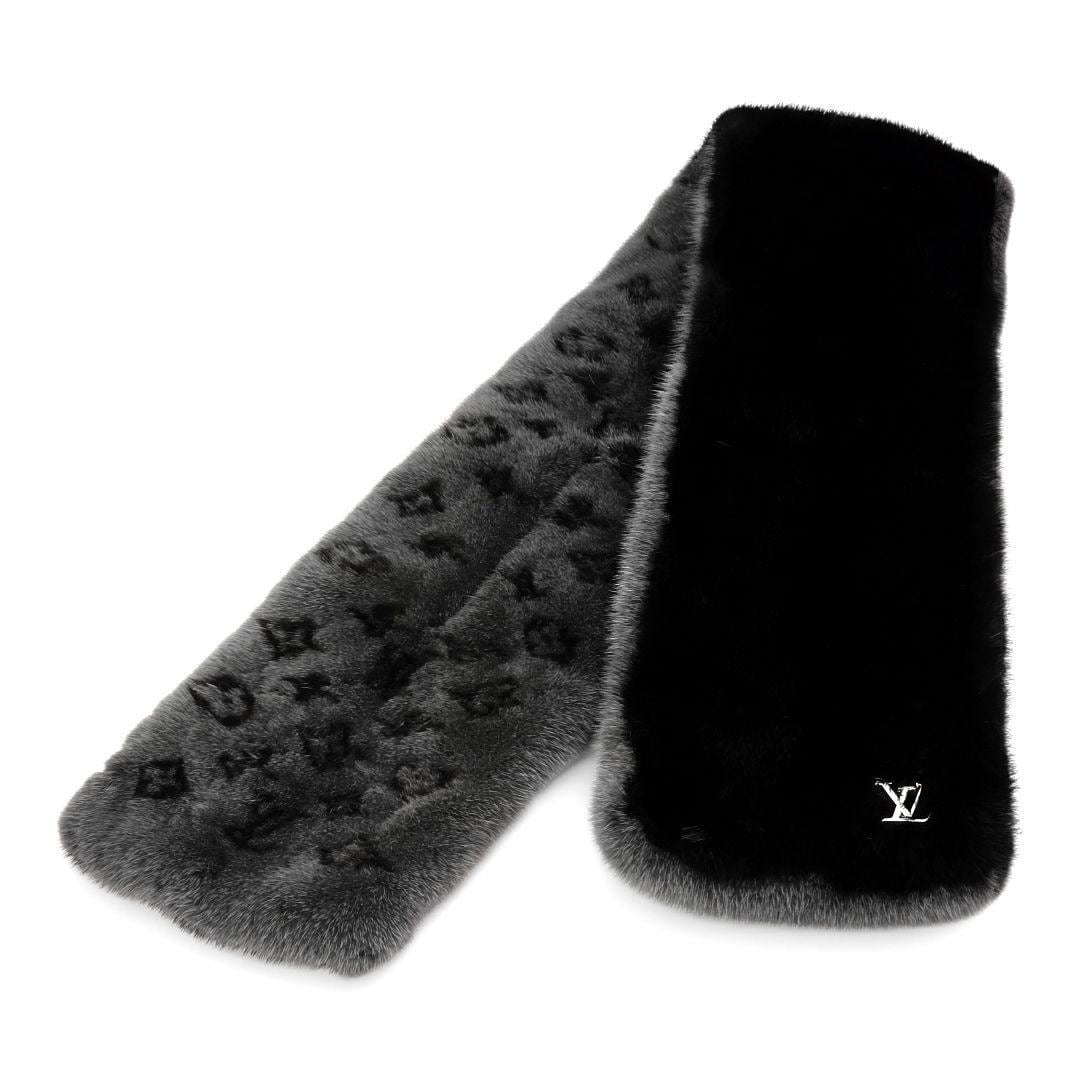 LOUIS VUITTON ルイヴィトン モノグラム リバース ミンク マフラー | BARIS