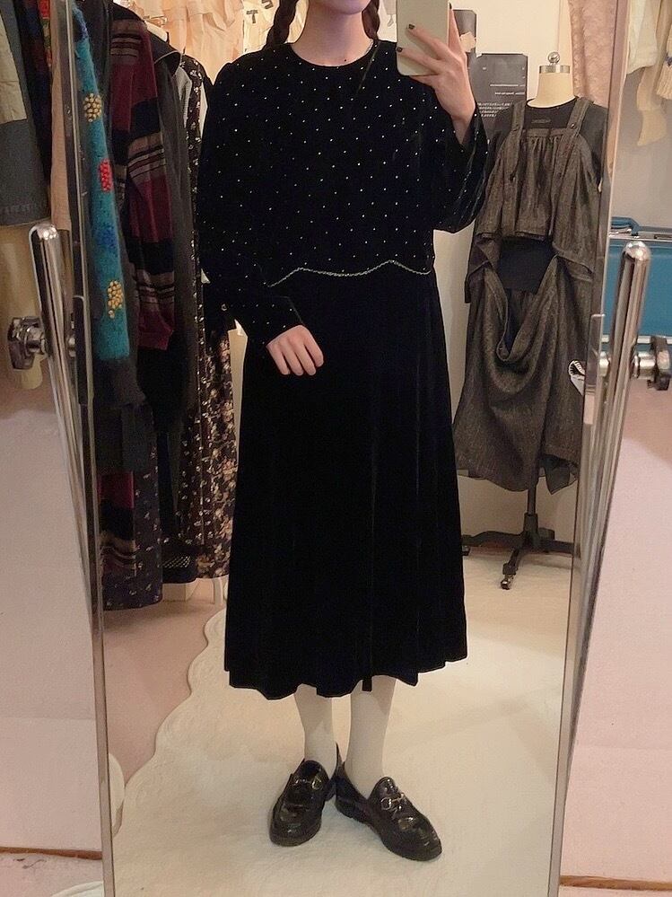 spangle lame lace velours one-piece