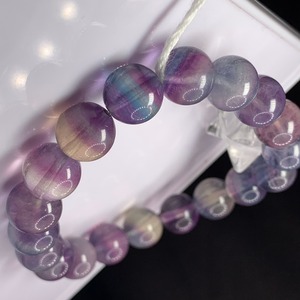 f104多彩な色合い☆グラデーションフローライトブレスレット