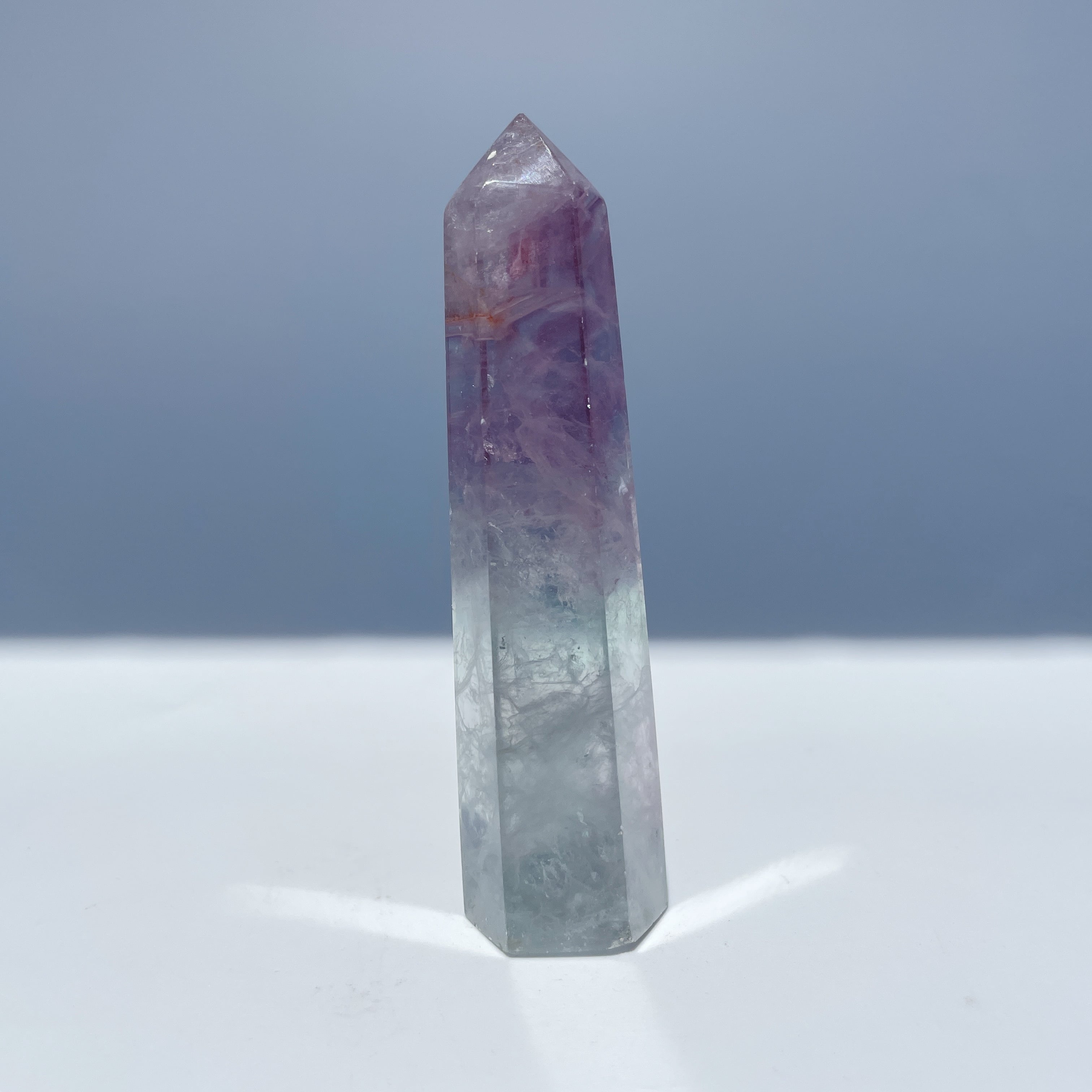 フローライト　タワー バイカラーフローライト タワー型93◇Fluorite◇天然石・鉱物