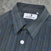 multi stripe jacquard weave shirt