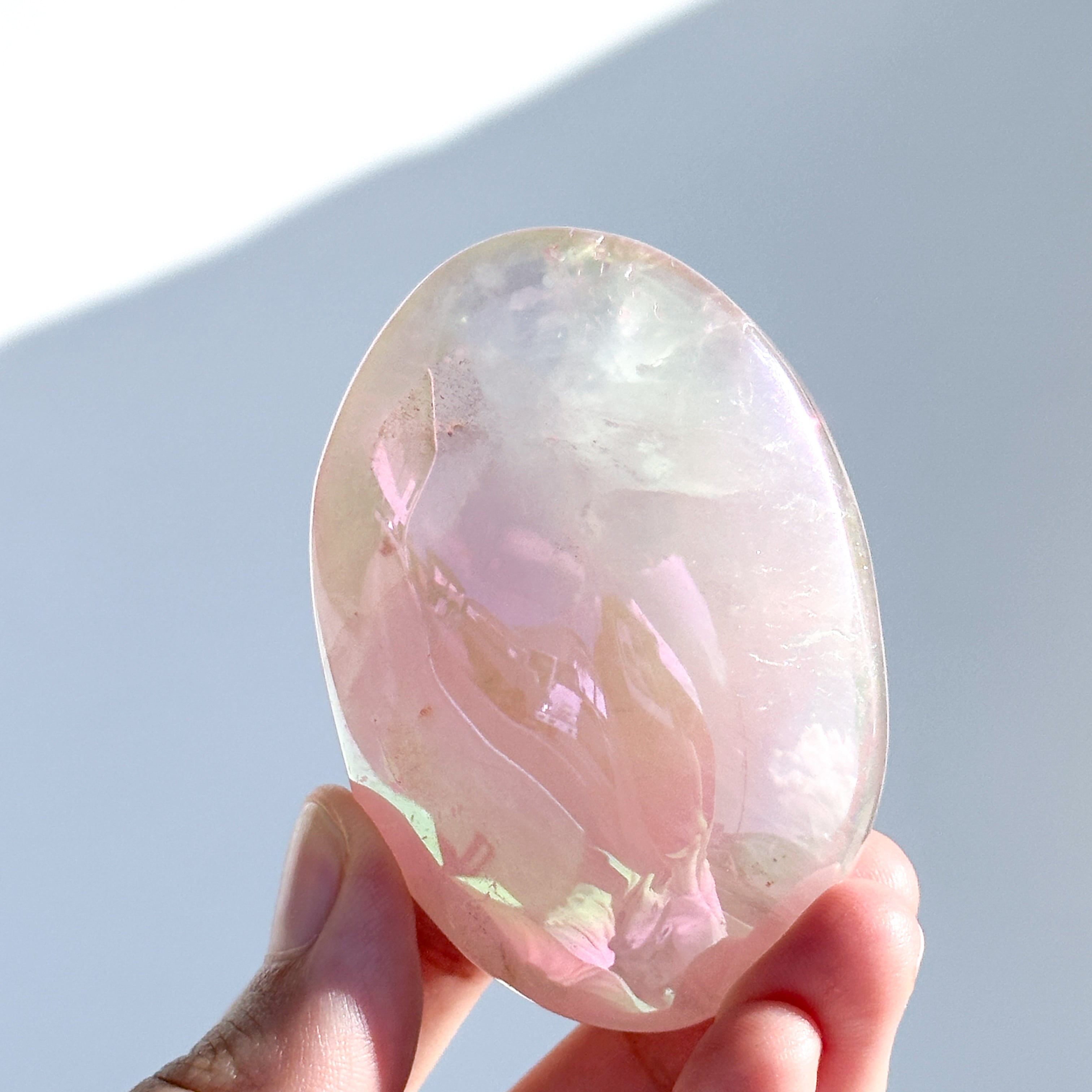 エンジェルオーラローズクォーツ パーム03✧ Angel Aura Rose Quartz