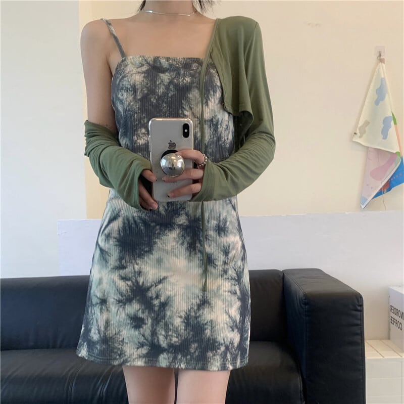 グリーンドレス ニットカーディガンサマー 大人ガーリー スウィート キュート カジュアル 夏物 ドラファッションホール71399640367