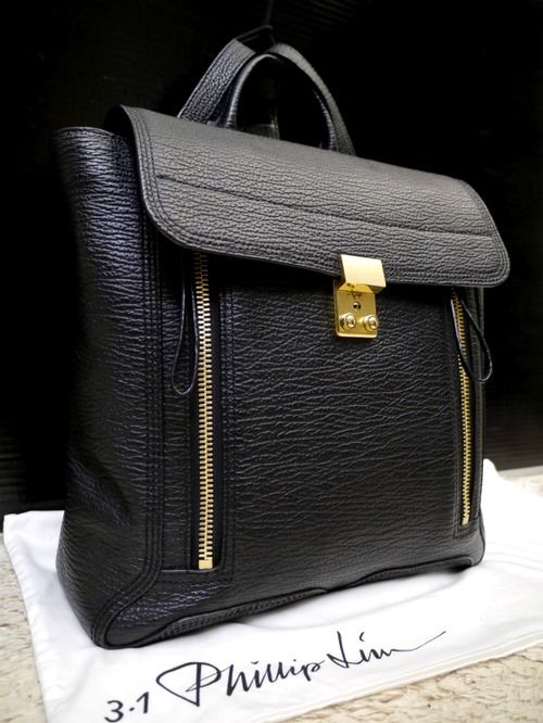 美品◆3.1PhillipLim 3.1フィリップリム PASHLI パシュリ レザー リュック バックパック 黒◆ トートバッグとしても使用可能な便利アイテム
