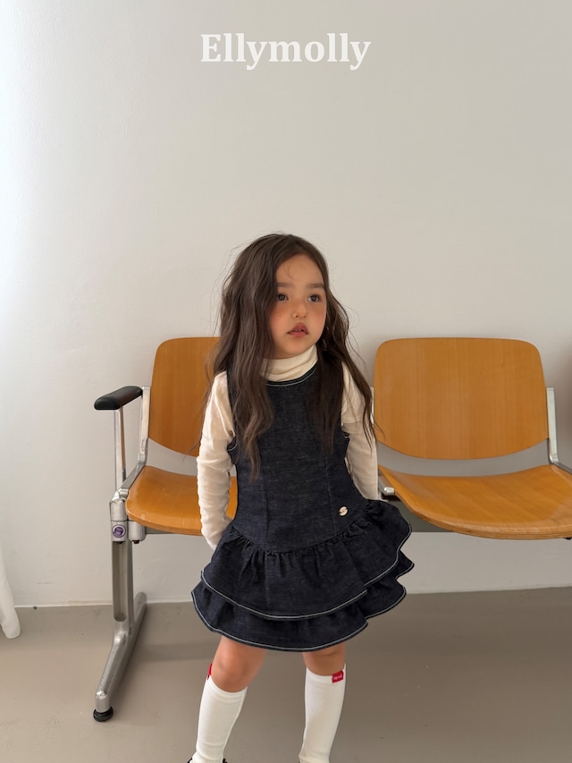 【取寄】elly molly|mona frill dress|モナフリルワンピース|5-15|kids&jr|26 autumn