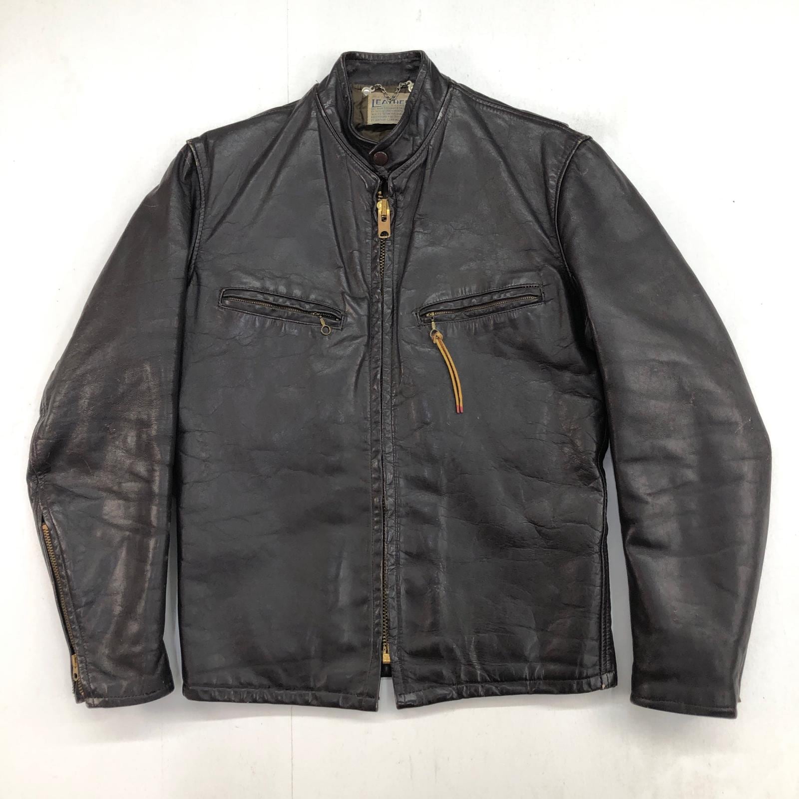 80s- MIRAGE レザージャケット モーターサイクル キルティング ポロ ラルフローレン チェックライナー キルティング モーターサイクル