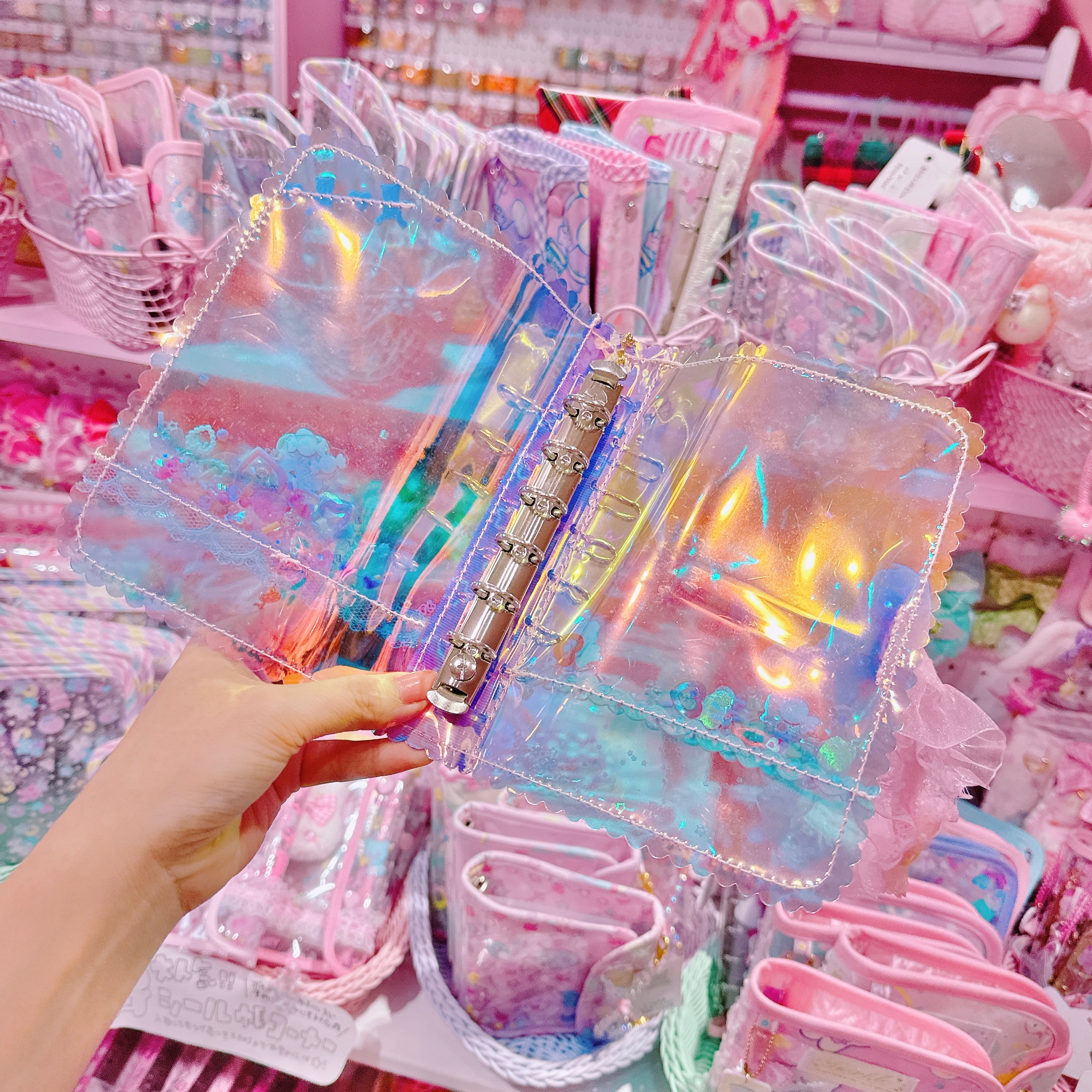 【K2】80-3キラキラA7シール帳（６穴）