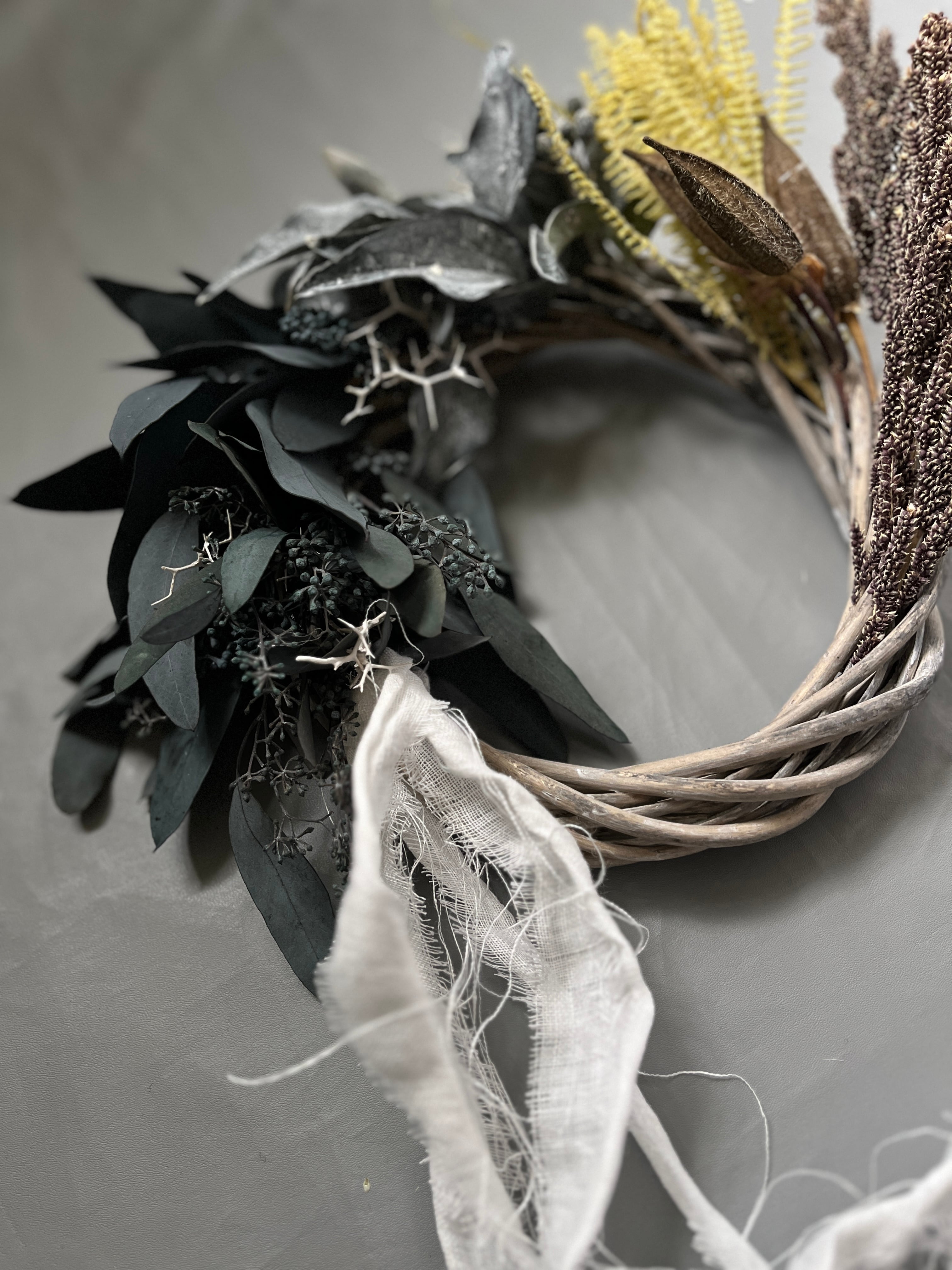 ユーカリ アイビー リース eucalyptus ivy wreath