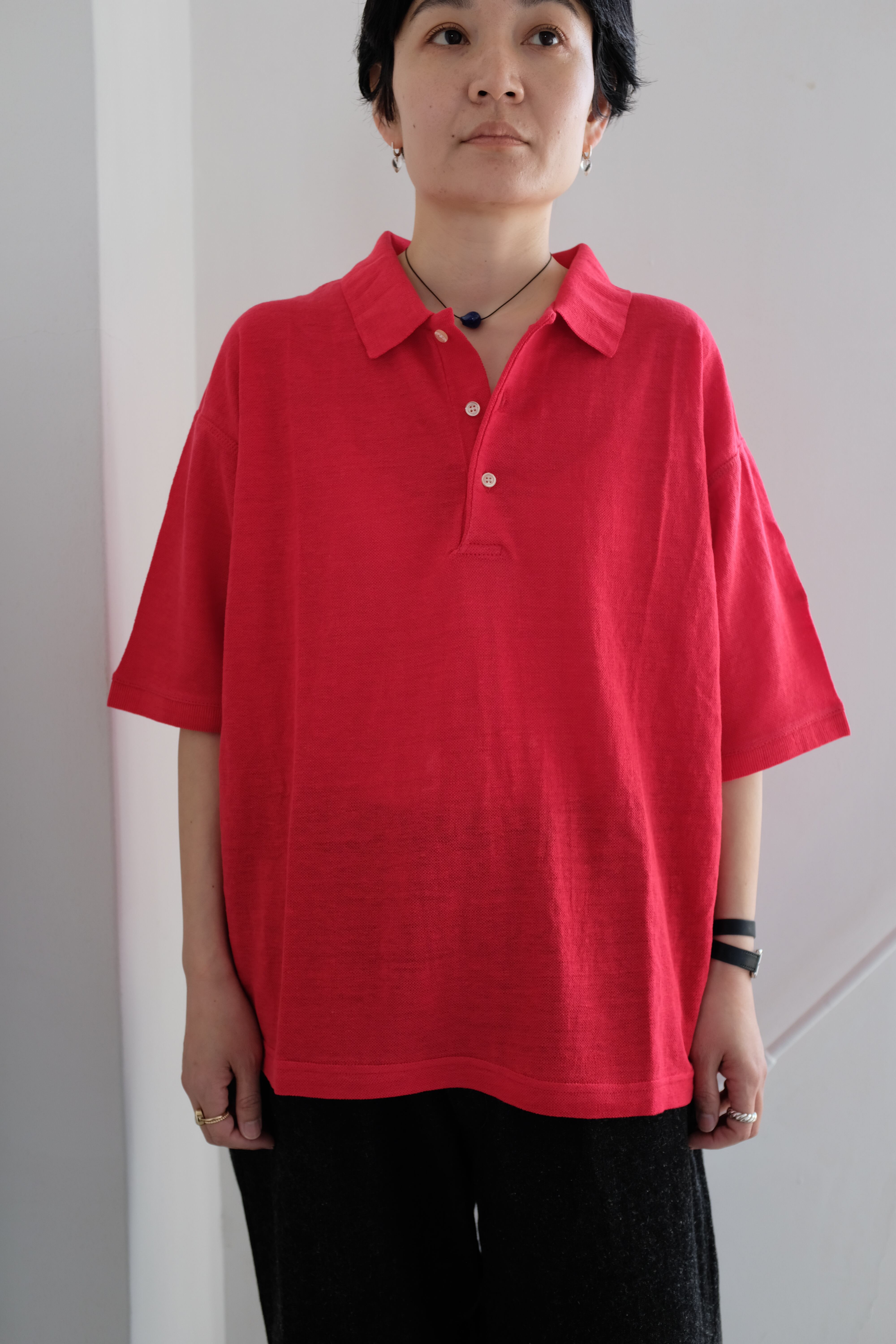 OUTIL] CHEMISIER WISSANT (ROUGE RED) | YES-姫路の美容院と服のお店