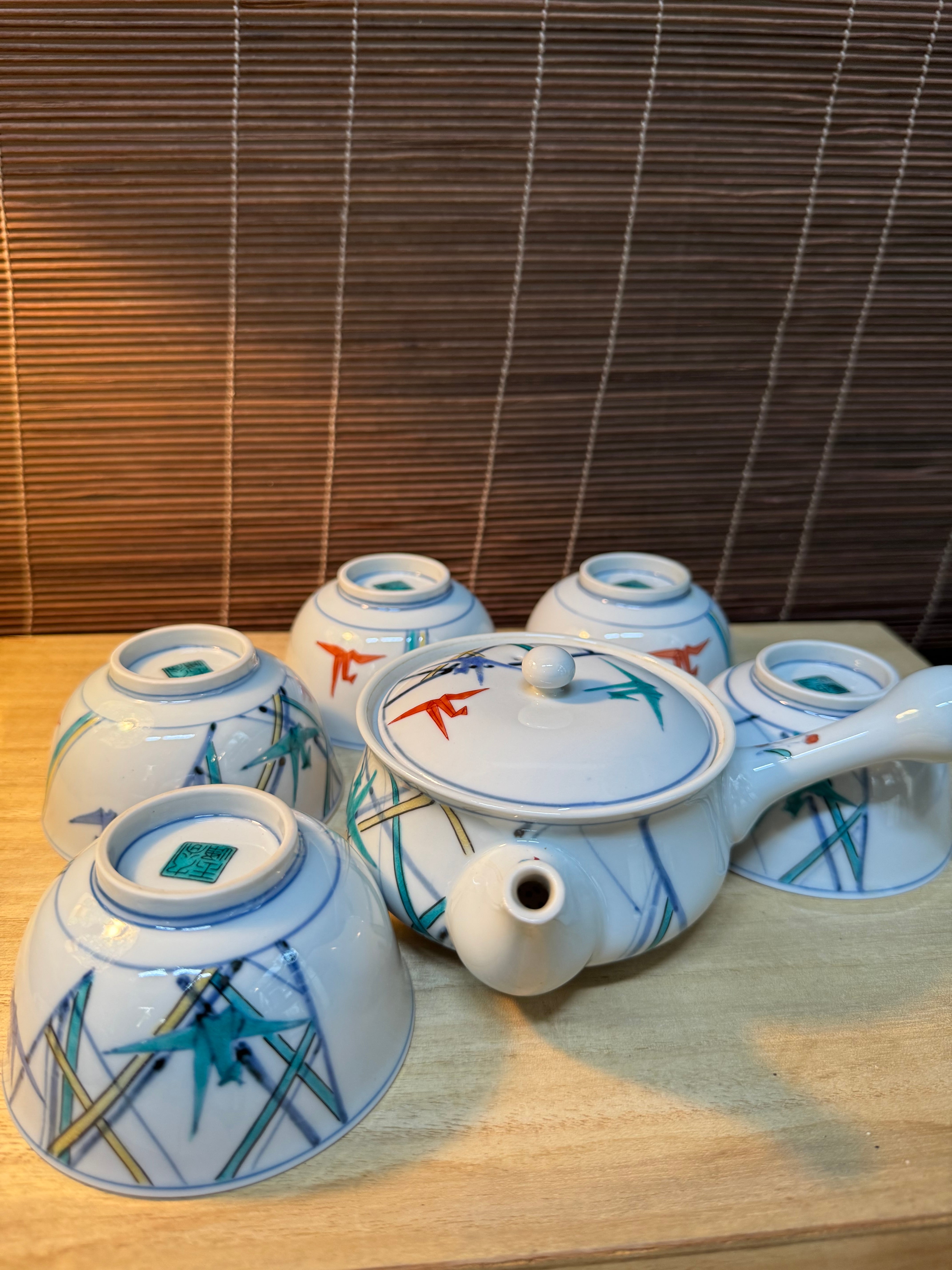 九谷焼 盆栽鉢 六角 | 鎌倉梶原陶苑