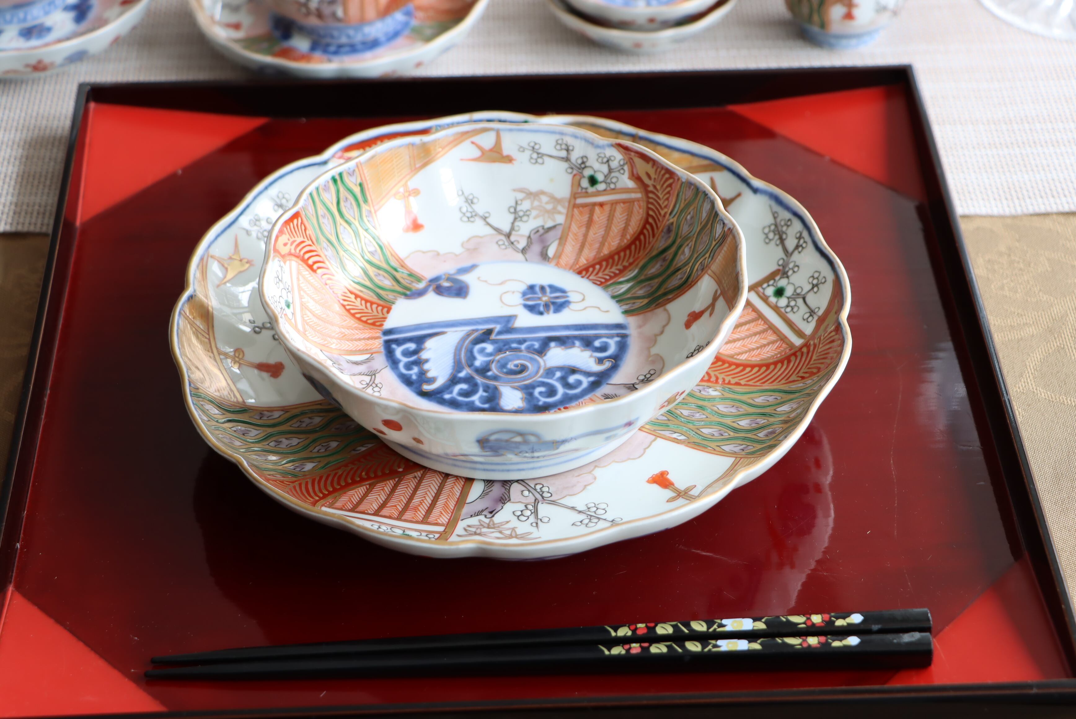 伊万里焼 色絵 花鳥文 小皿 通りもの/Imari small plate | (有)新原美術