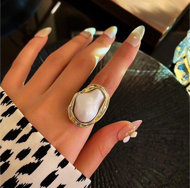 アンティークバロックパールリング