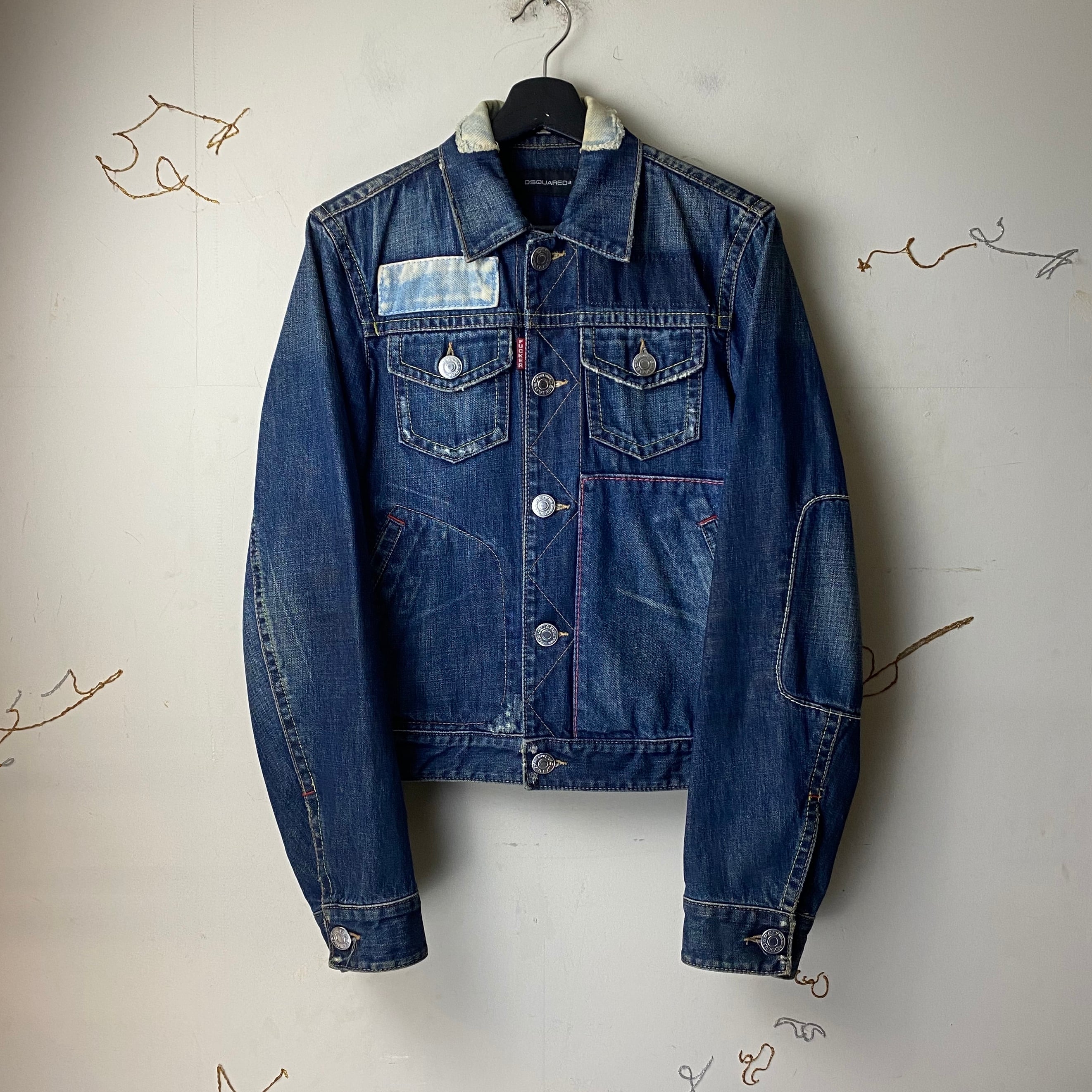 2005's DSQUARED2 crushed denim jacket | NOIR ONLINE